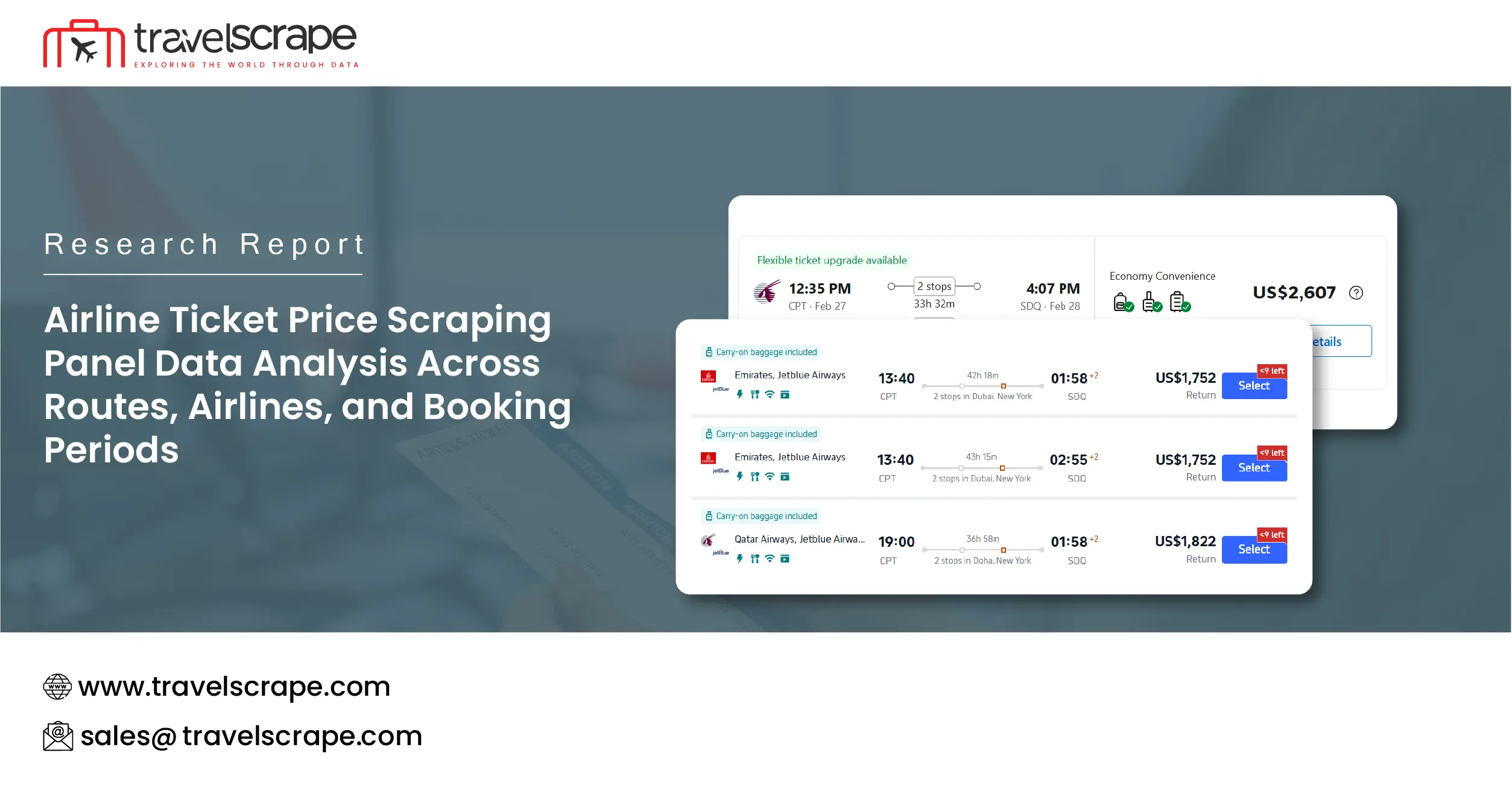 Airline Ticket Price Scraping Panel Data Analysis Across